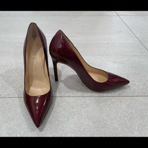 Ivanka Trump Metallic Maroon Stiletto Pumps